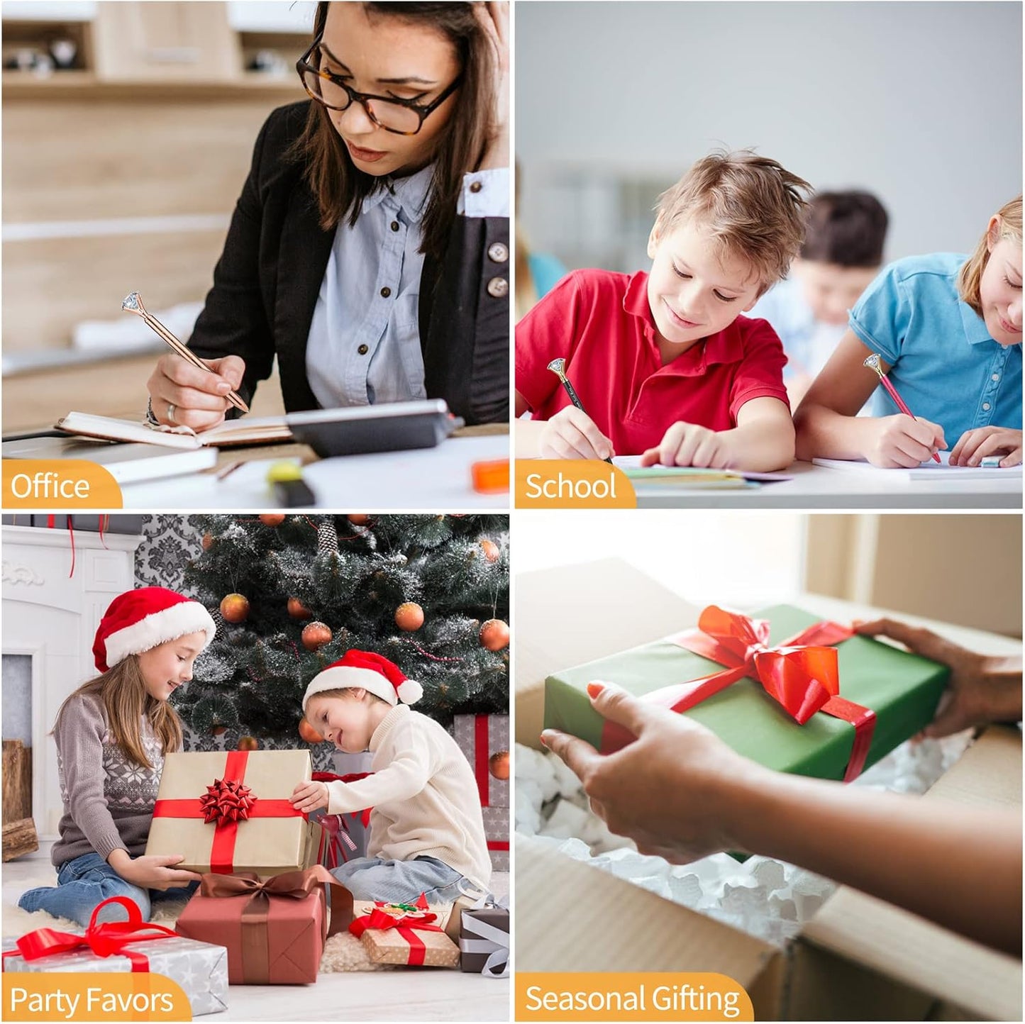 20 PCS Diamond Pens Big Crystal Diamond Ballpoint Pen Bling Metal Ballpoint Pen Offices and Schools