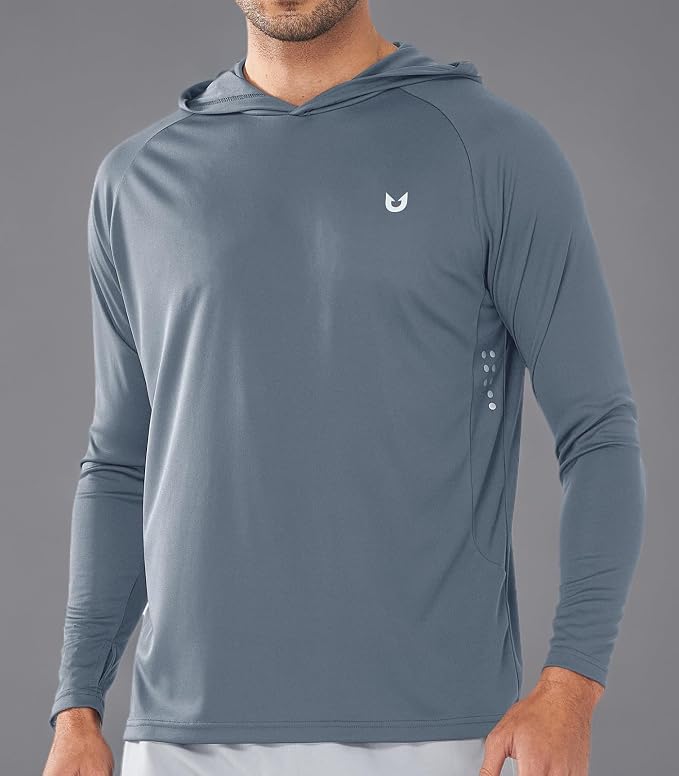 NORTHYARD Men's UPF 50+ Hoodie Shirts Long Sleeve Sun Protection Fishing Swim - Image 6