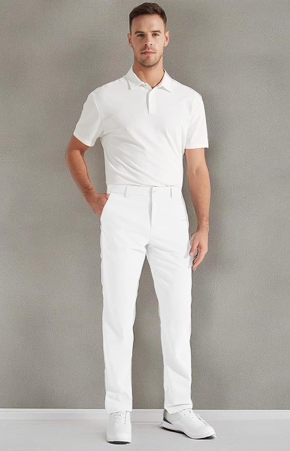 Libin Mens Golf Pants Stretch Work Dress Pants 30"/32"/34" Quick Dry - Image 7