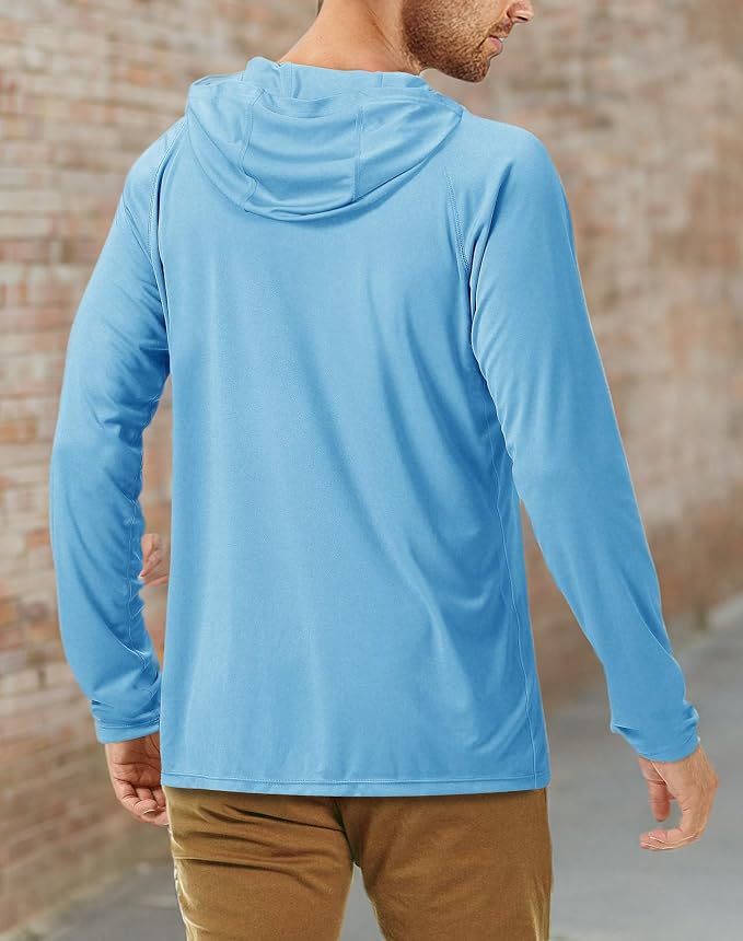 Roadbox UPF 50+ Fishing Shirts for Men, Long Sleeve UV Sun Protection Hoodie - Image 9