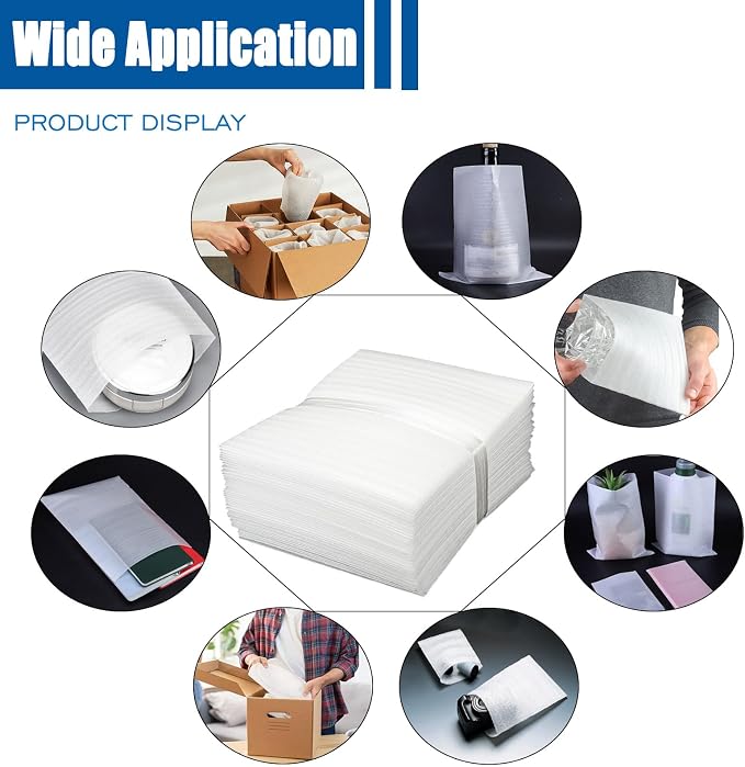 100 Pack Foam Pouches, Cushion Foam Wrap Pouches - Image 7