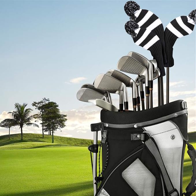 Golf Head Covers for Driver Woods Fairway Hybrids, Long Neck Golf Club - Image 8