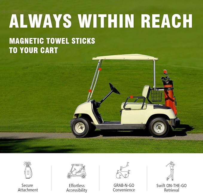 Dragon tiger Magnetic Golf Towel – 23.6"x15.7" Microfiber Waffle Weave - Image 7