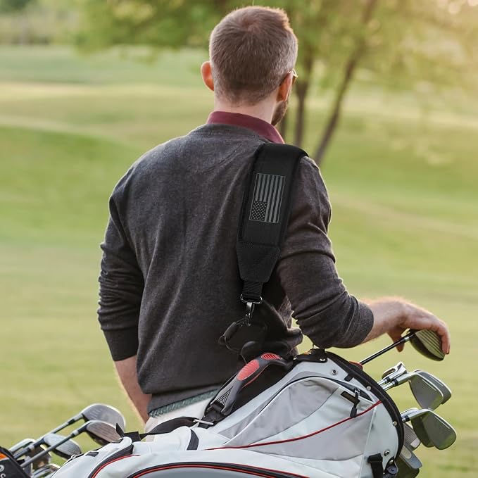 Golf Bag Shoulder Strap, Single Padded Adjustable Straps Universal Replacement - Image 9