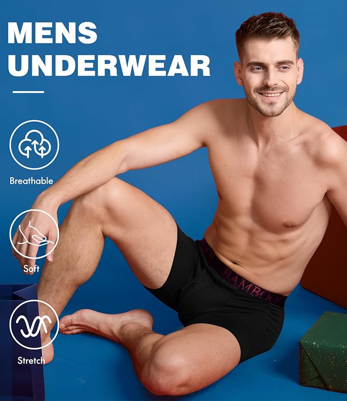 BAMBOO COOL Men's Ultra ComfortSoft Underwear, Moisture Wicking & Breathable No - Image 6