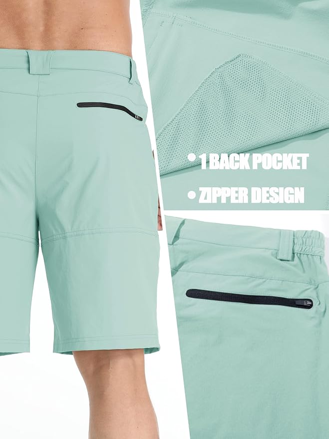 TACVASEN Men's Summer Outdoor Shorts Quick Dry Cargo Casual Work Hiking Shorts - Image 7