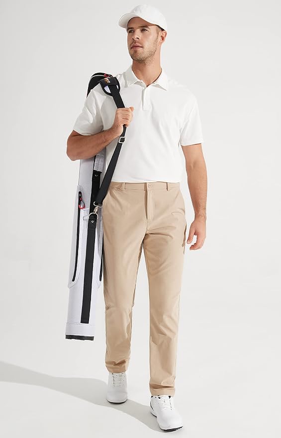 Libin Mens Golf Pants Stretch Work Dress Pants 30"/32"/34" Quick Dry - Image 6