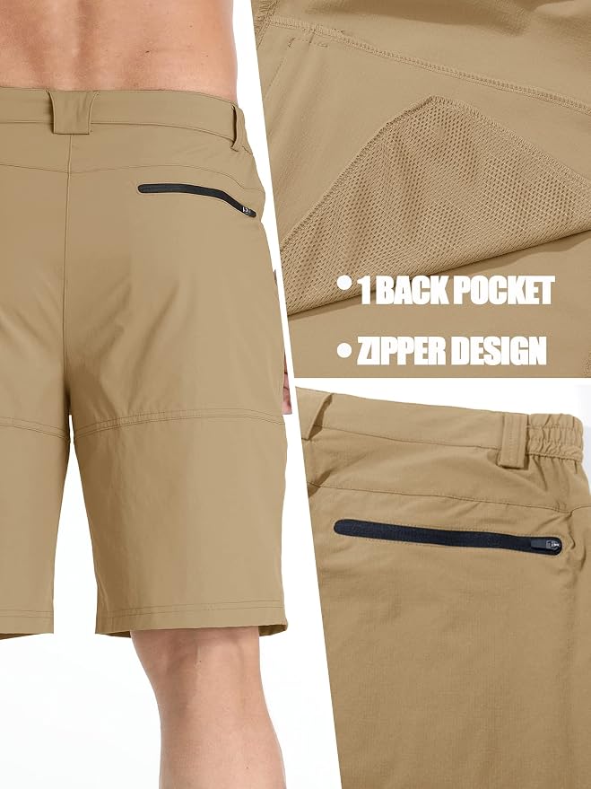 TACVASEN Men's Summer Outdoor Shorts Quick Dry Cargo Casual Work Hiking Shorts - Image 7