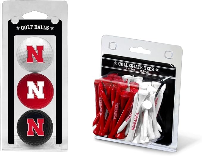 Team Golf NCAA Logo Imprinted Golf Balls & 2-3/4" Regulation Golf Tees by TeamGolf
