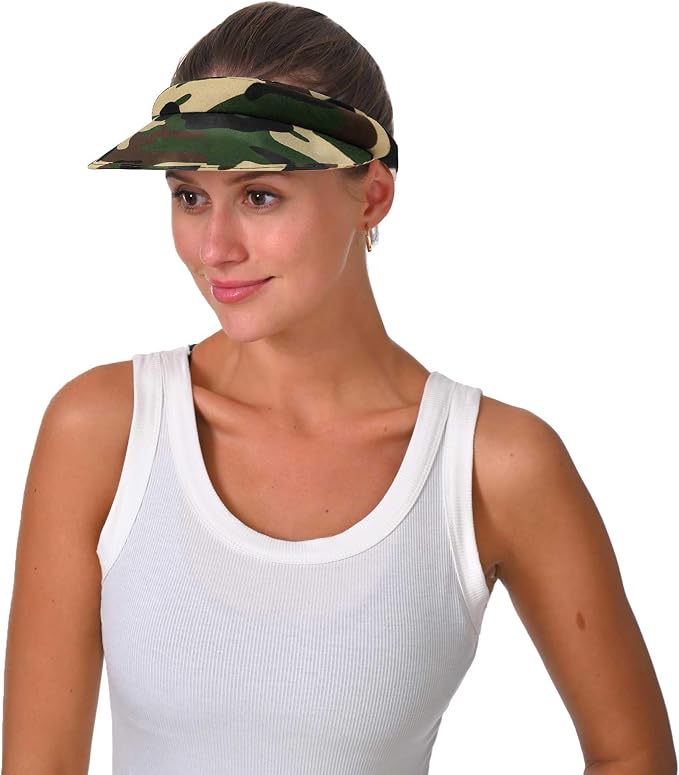 2 Pack Sun Visor Hats Women Men Clip On Wide Brim Visors Hat Outdoor Sports - Image 6