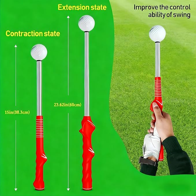Retractable Golf Swing Training Aid, Right-Handed Golf Swing Trainer, Golf Grip - Image 8