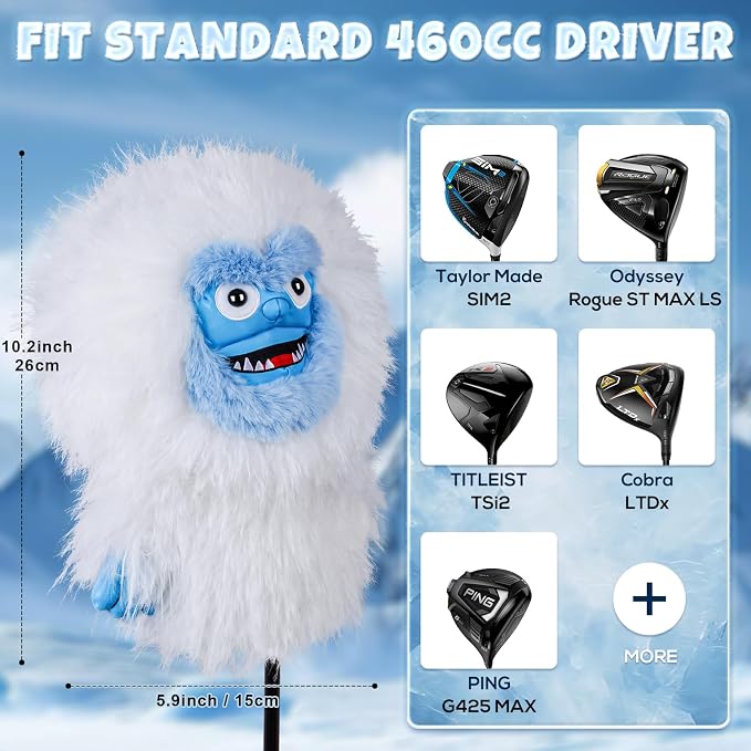 mytag Driver Head Cover, Ultra Premium Plush | Funny Driver Headcover, Tour - Image 8