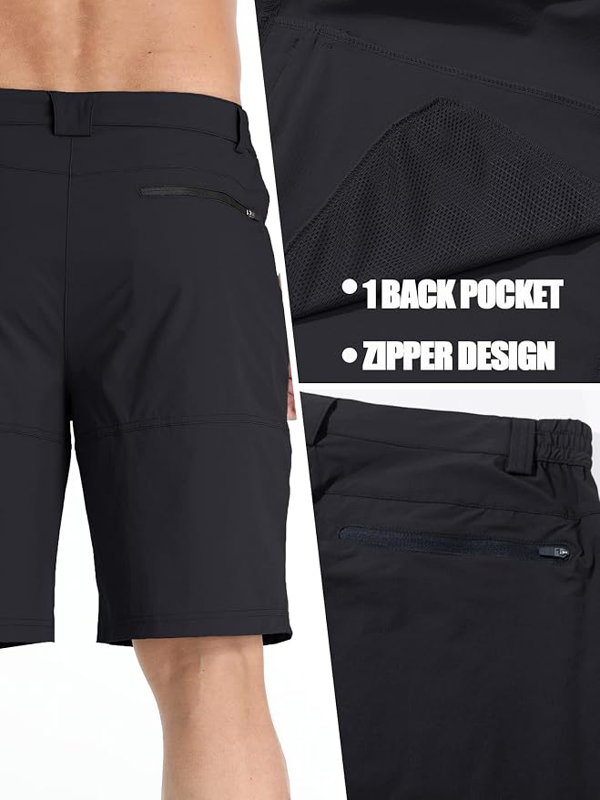 TACVASEN Men's Summer Outdoor Shorts Quick Dry Cargo Casual Work Hiking Shorts - Image 7