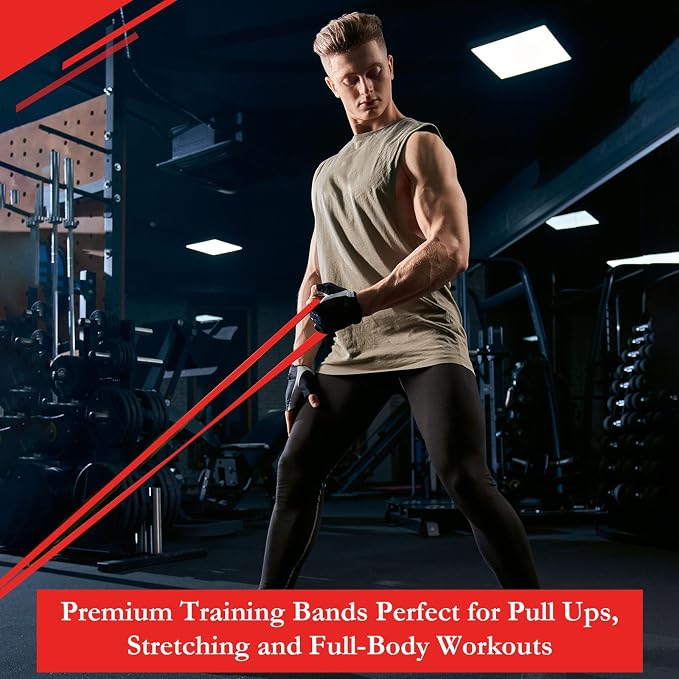 8 Pcs Resistance Bands Pull up Bands Pull up Assistance Bands Exercise Workout - Image 6