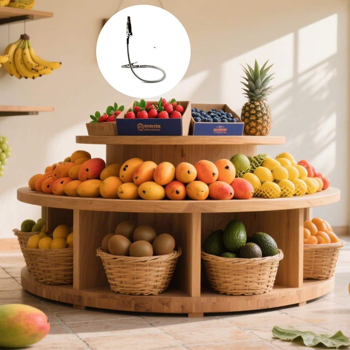 10-Pack Double-Headed Alligator Clip Holders Bendable Flexible Arms for Office Memos, Photos & DIY | Metal Double-Sided Design with Mini Prongs | 7.1 Inch Long Display Organizer