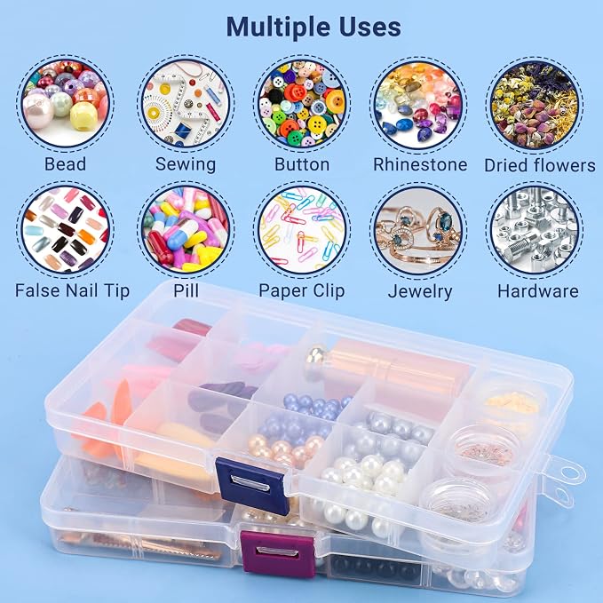 Rhinestone Organizer Storage Box, Empty Container Dividers - Image 7