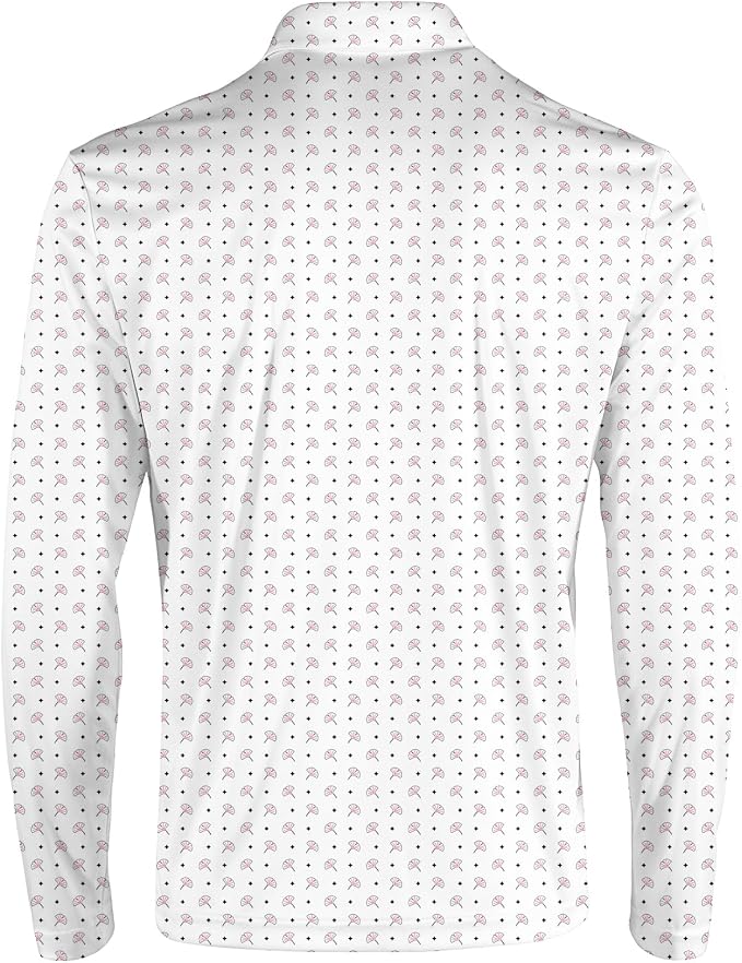 Men's Long Sleeve Golf Shirt Quick Dry 3 Button Work Fishing Outdoor Casual - Image 4