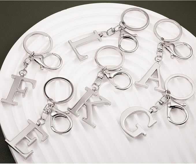 LAXPICOL Gold Letter A-Z Keychain - Image 6