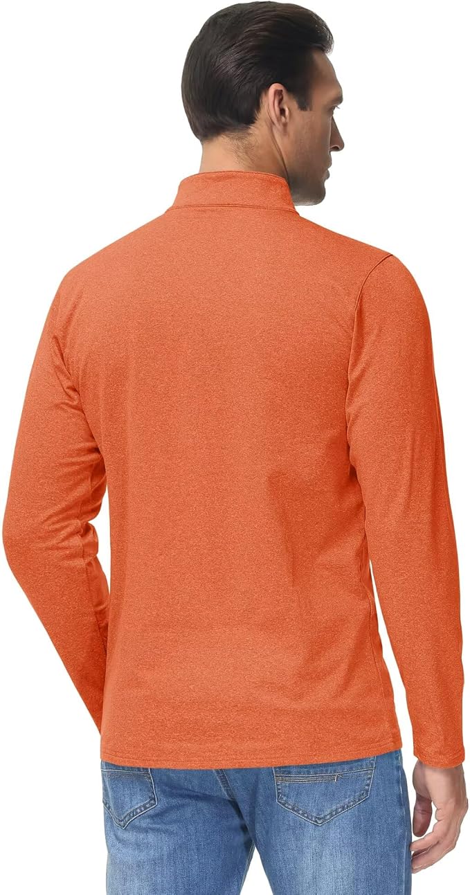Boladeci Men's Quarter Zip Pullover Premium Fleece Lined Heather Long Sleeve - Image 6