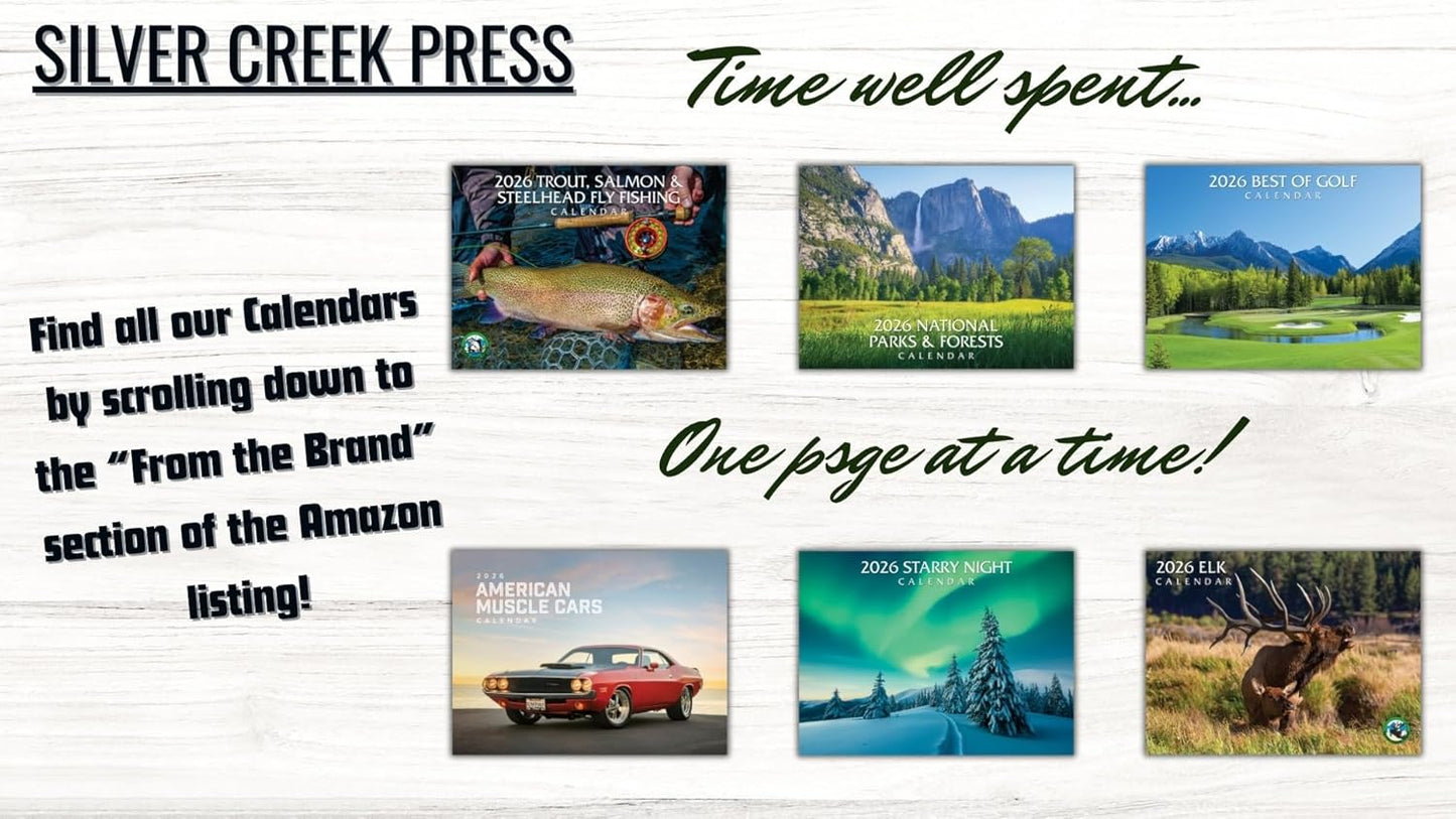 2026 Best of Golf Wall Calendar - Includes PGA (Majors) Tour Dates -13.5" x 20" Opened