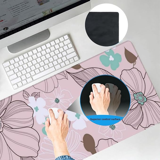 Snake and Moon Gaming Mouse Pad, Office Desk Mat, Anti-Slip Rubber Base Cool - Image 6