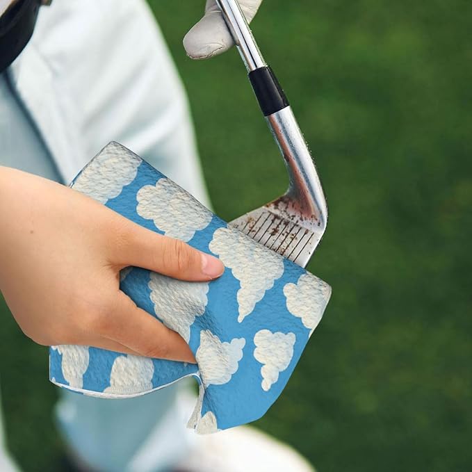 Cloud Golf Towel Waffle Microfiber - Image 8