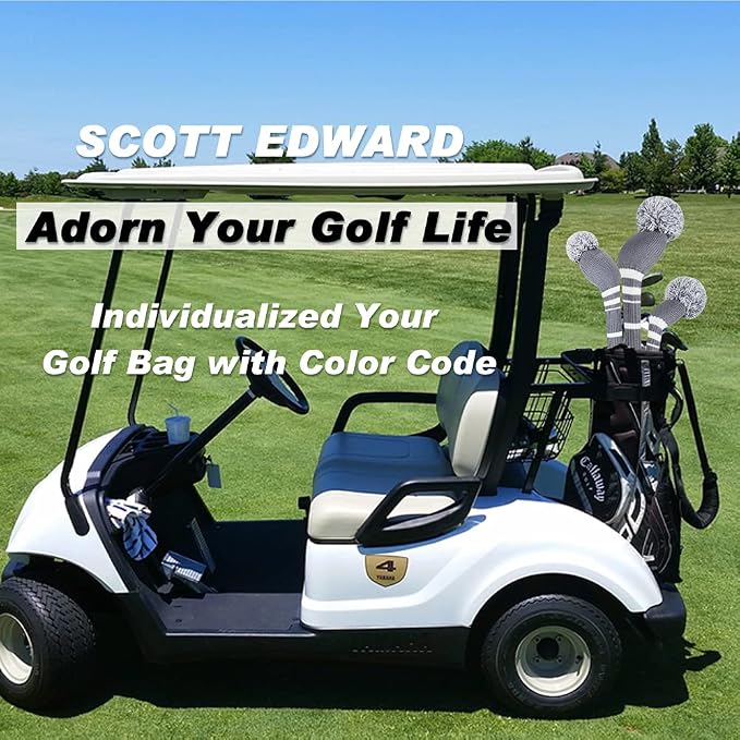 Scott Edward 1/3/4PCS Multi-Style Optional Individualized Knit Golf Club Head - Image 8