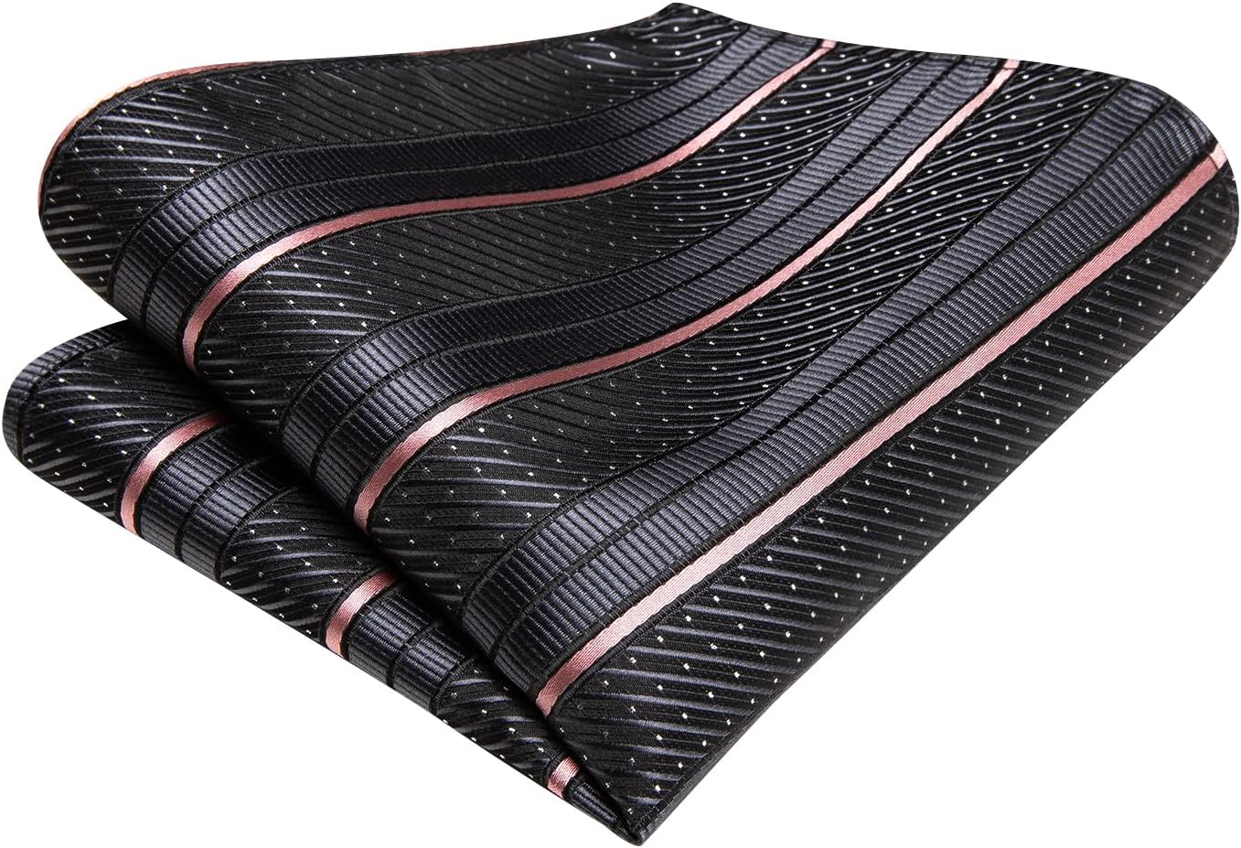 Hi-Tie Men 63inches Tie Set Extra Long Necktie Paisley Tie Pocket Suqare Cufflinks Big and Tall Men Tie