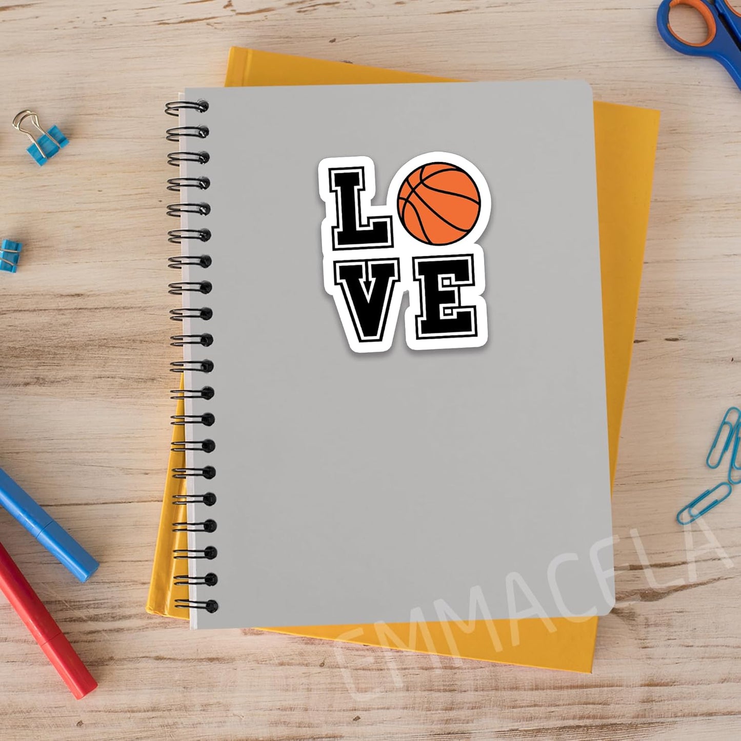 (3PCS) Basketball Stickers – Love Basketball Vinyl Decals for Coaches, Players, Fans – Sports Stickers for Water Bottles, Laptops, Tumblers, 3 x 2.5 Inch