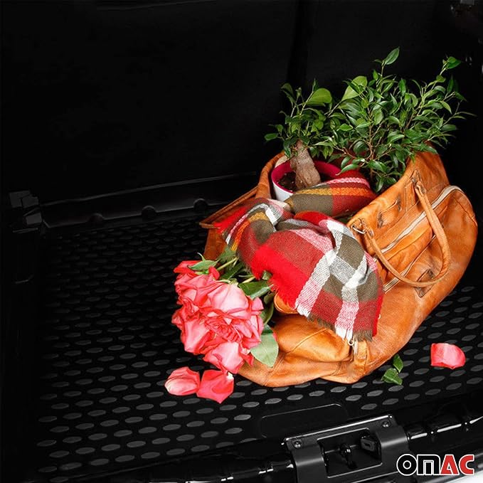 OMAC Cargo Mats Liner for VW Golf GTI MK7 2015-2021 Waterproof TPE Black - Image 9