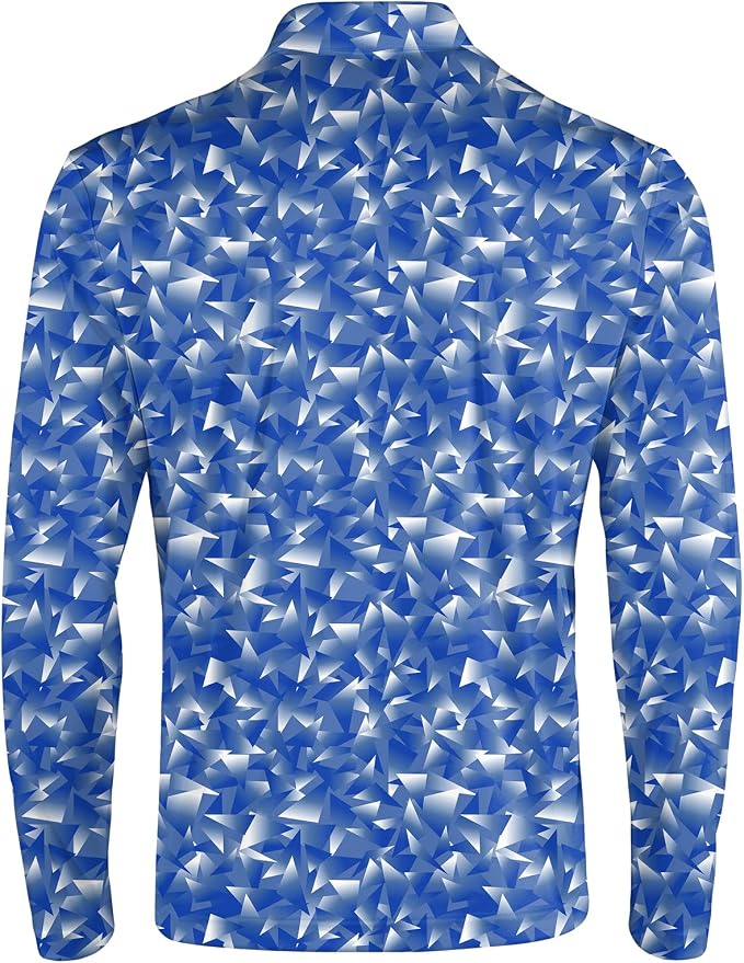 Men's Long Sleeve Golf Shirt Quick Dry 3 Button Work Fishing Outdoor Casual - Image 4