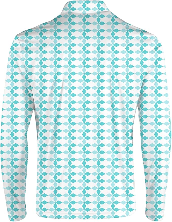 Men's Long Sleeve Golf Shirt Quick Dry 3 Button Work Fishing Outdoor Casual - Image 4