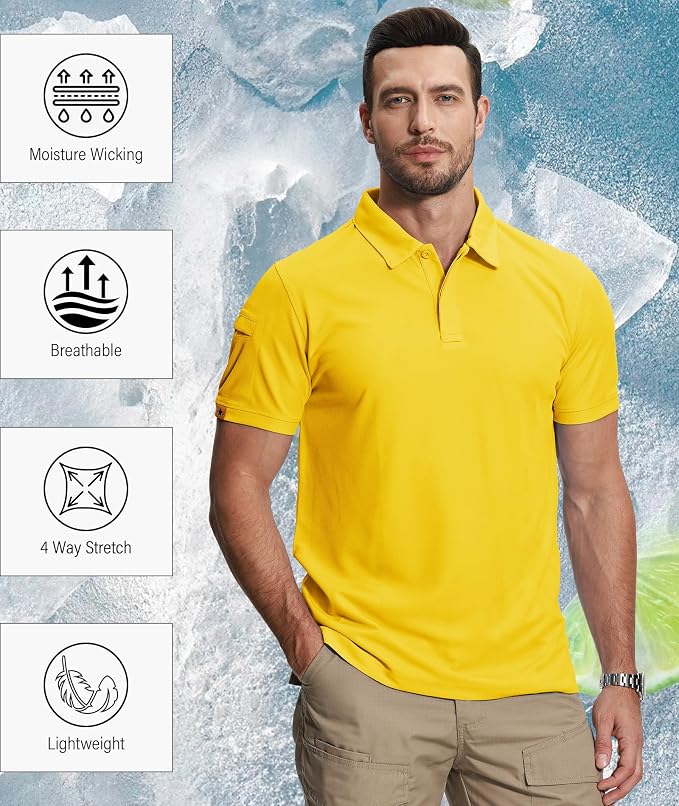 ZITY 5 Pack Mens Polo Shirt Short Sleeve Sports Golf Tennis T-Shirt - Image 5