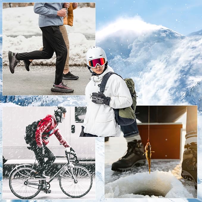 ROCKBROS Winter Cycling Gloves for Men Women Water Resistant Touch Screen - Image 7