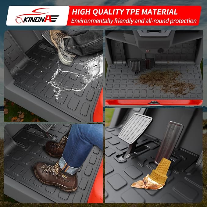 Floor Mats Compatible with 2017-2025 Yamaha Drive2 and UMAX Rally TPE All - Image 6