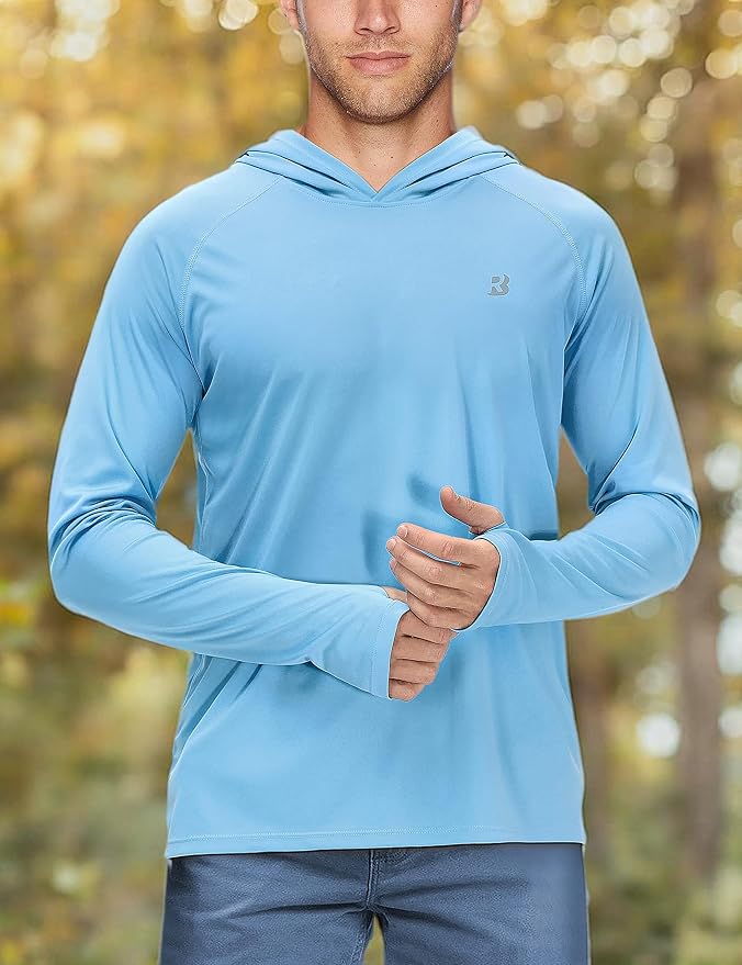 Roadbox UPF 50+ Fishing Shirts for Men, Long Sleeve UV Sun Protection Hoodie - Image 6