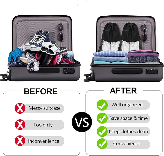 YAMIU 12PCS Shoe Bags for Travel - Image 7