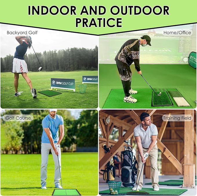 Golf Hitting Mat with Swing Path Tracer – Durable Golf Practice Mat - Image 6
