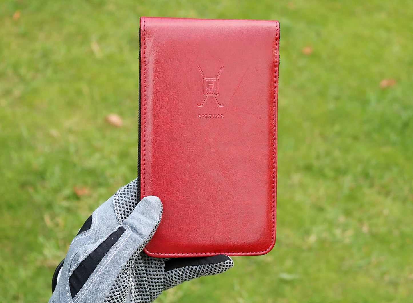Handy Picks Leather Golf Scorecard Holder | Yardage Book Cover | Scorecard n Pencil Included