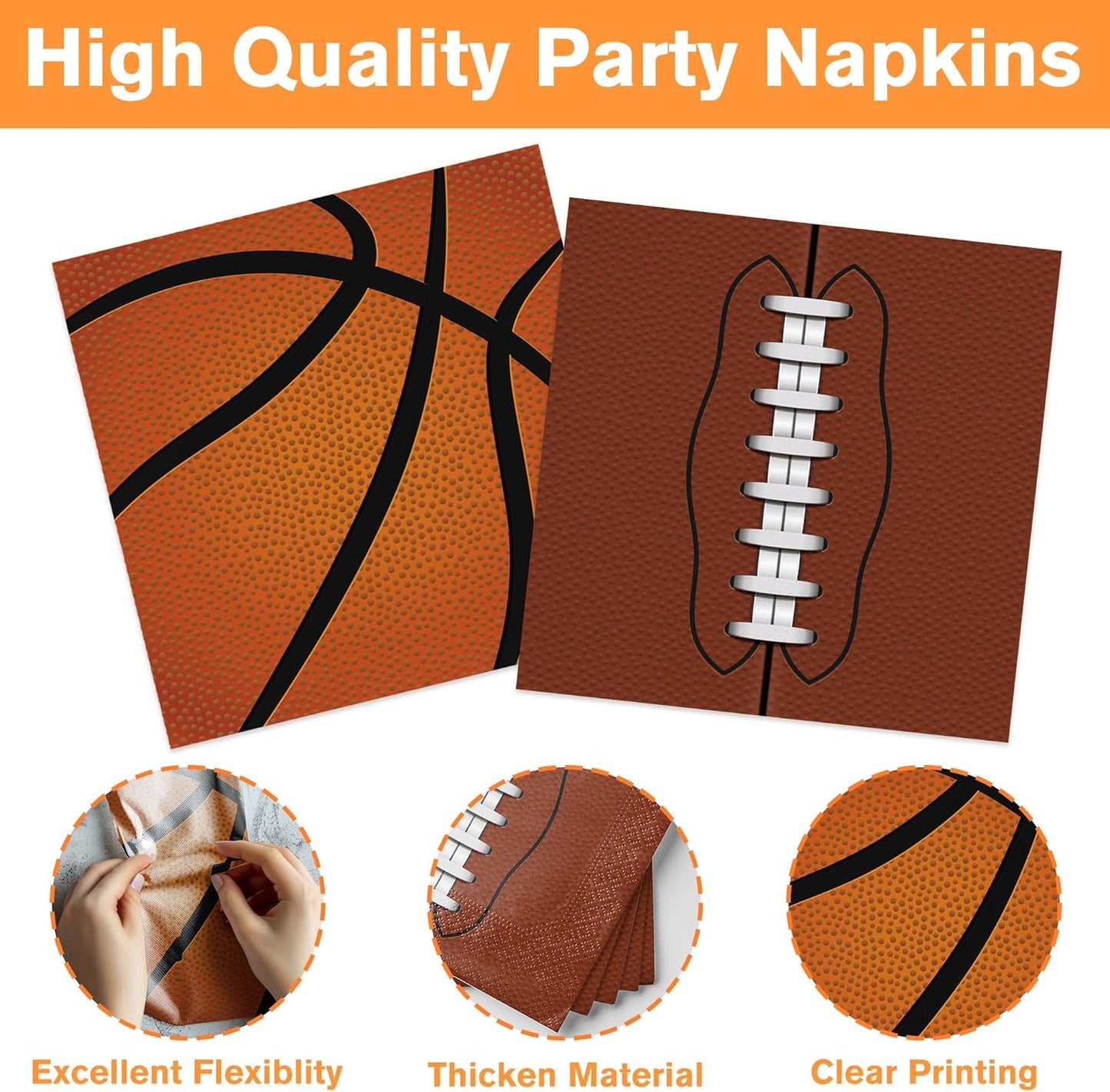 189pcs Sports Birthday Party Decorations Sports Plates Napkins Party Supplies Tablecloth Banner All Star Football Baseball Basketball Soccer Tableware for Sports Themed Party Decorations Serves 24