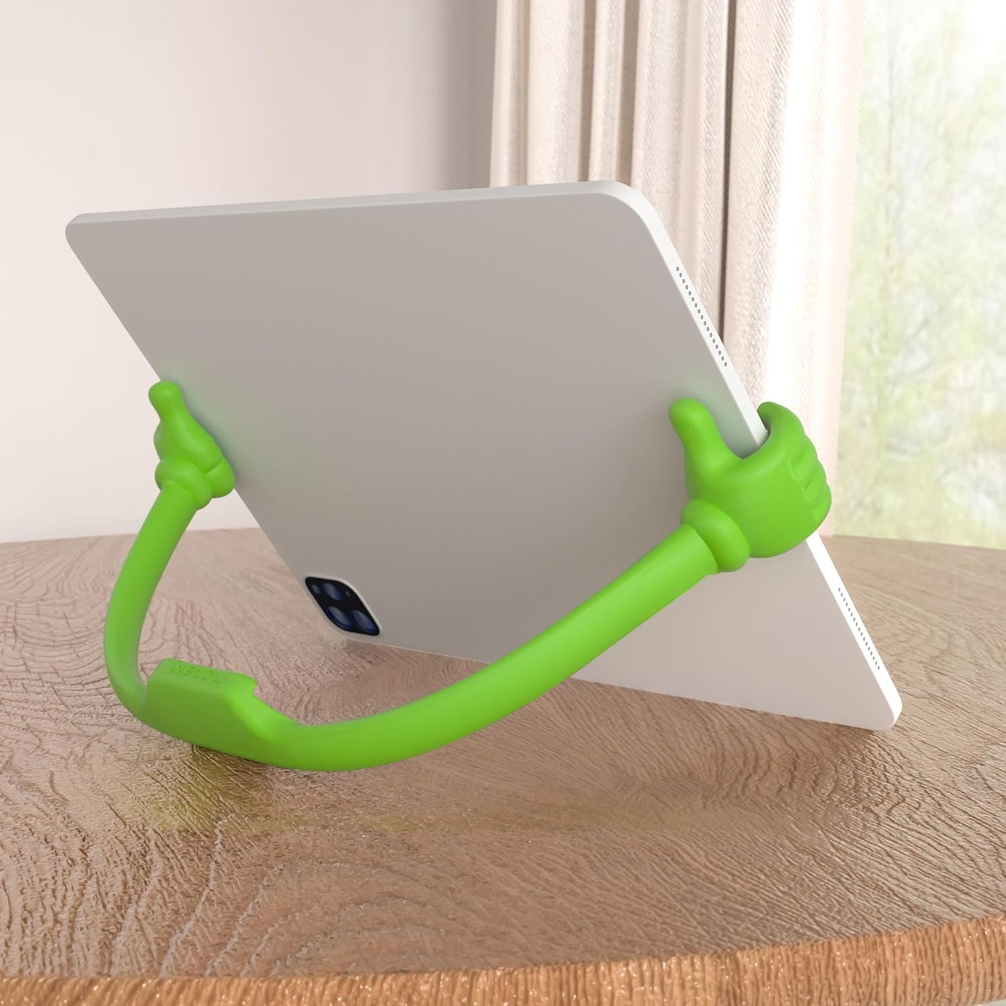 Honsky Thumbs Up 2 Pack Tablet Stands, Compatible with iPad, Samsung Galaxy, iPhone Pro Max, Universal Cute, 2 Pack of Green