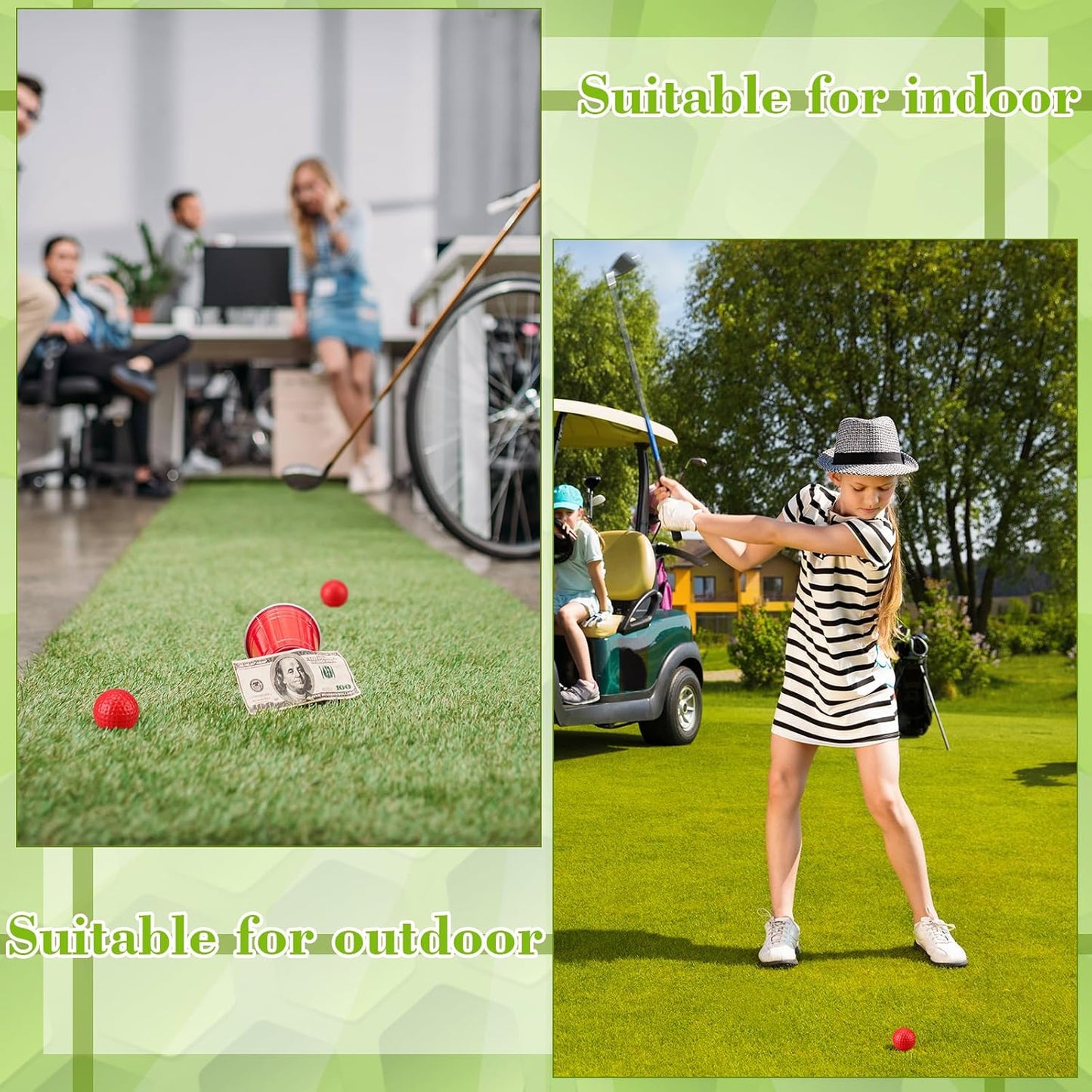 12 Pcs Foam Golf Practice Balls Soft Foam Balls for Golf Practice Realistic Feel and Flight Sport Training