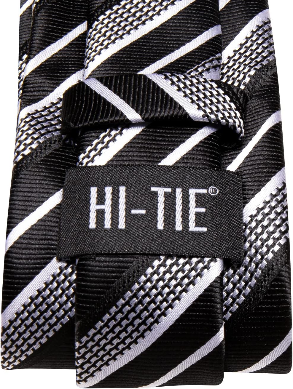 Hi-Tie Men 63inches Tie Set Extra Long Necktie Paisley Tie Pocket Suqare Cufflinks Big and Tall Men Tie