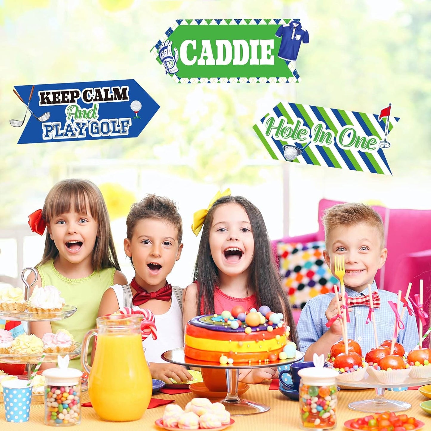 20 Pieces Golf Party Sign Golf Party Photo Booth Props Funny Decorations Themed Favors Centerpiece for Themed Birthday Decor