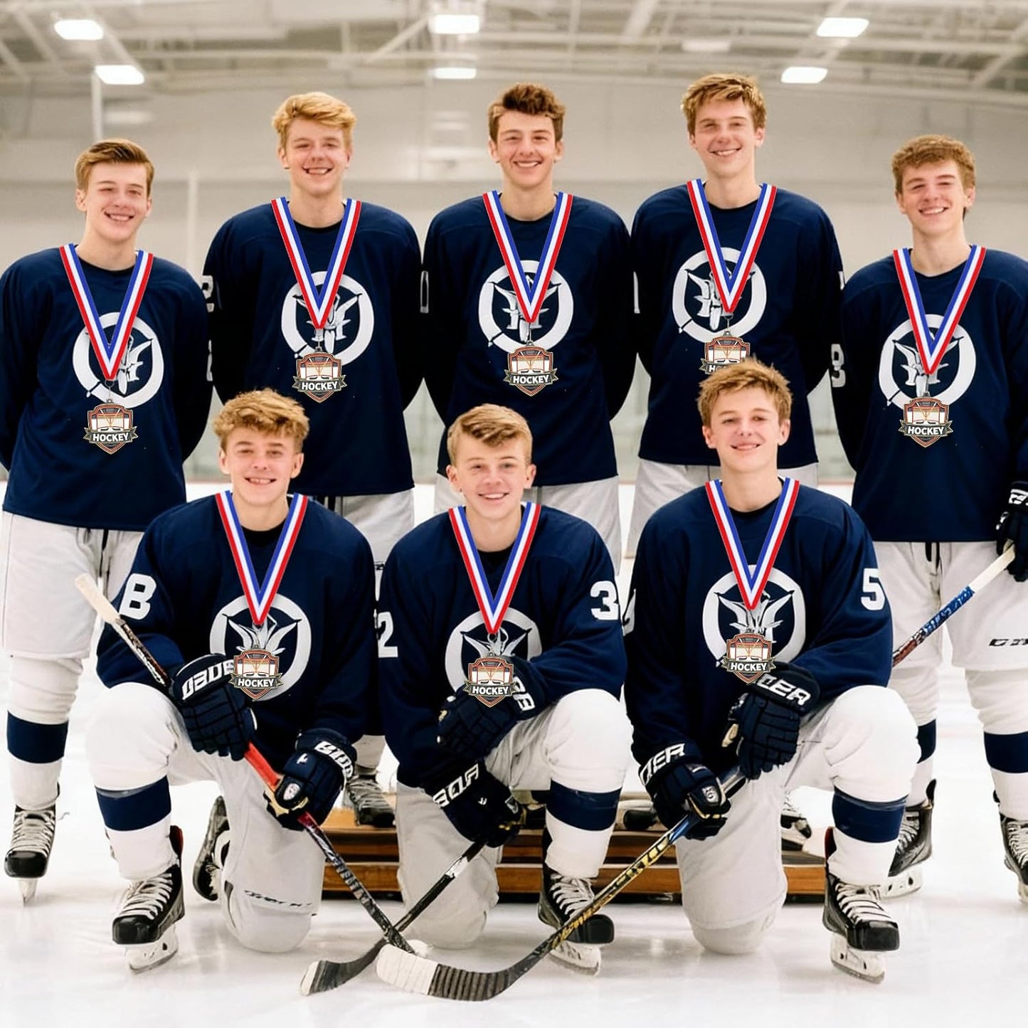 10/20 /30/40 Pcs Award Medals Bulk Sports Medals with Neck Ribbons 2.4 Inch Winner Award Trophy Prize Gift for Sports Themed Party Favors Tournaments School Match