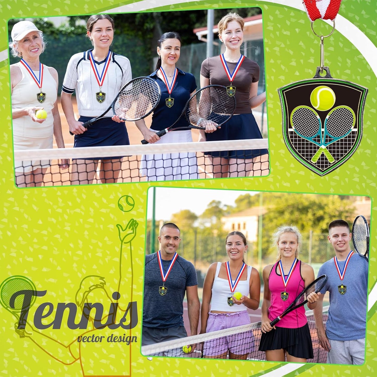 10/20 /30/40 Pcs Award Medals Bulk Sports Medals with Neck Ribbons 2.4 Inch Winner Award Trophy Prize Gift for Sports Themed Party Favors Tournaments School Match