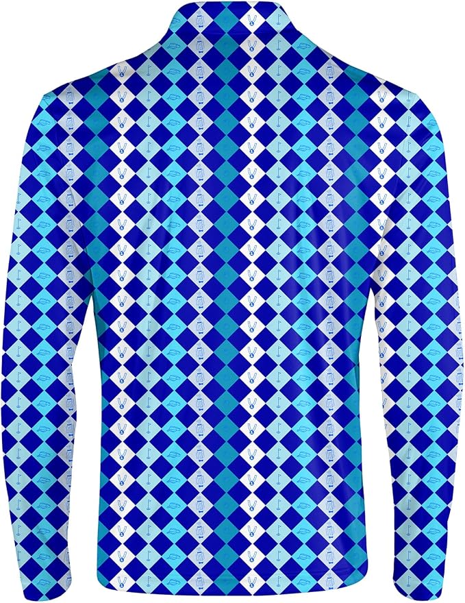 Men's Long Sleeve Golf Shirt Quick Dry 3 Button Work Fishing Outdoor Casual - Image 4