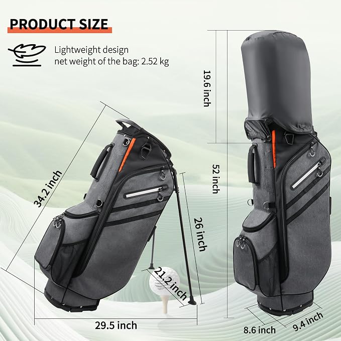 Golf Stand Bag 14 Way Full-Length Dividers - Image 6