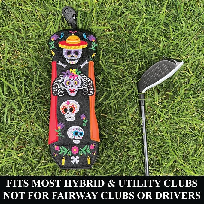 Giggle Golf Utility/Hybrid Head Cover, Colorful Club Covers - Image 5