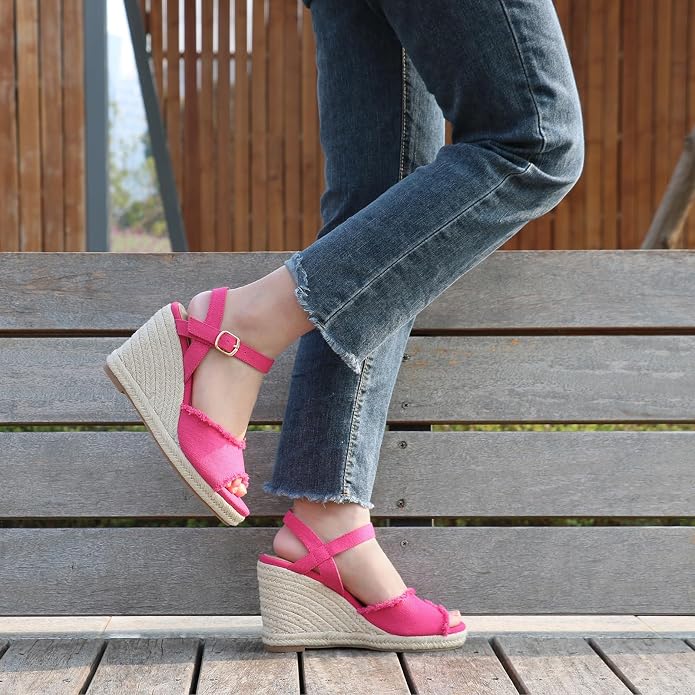 JOY IN LOVE Platform Wedge Sandals - Image 6